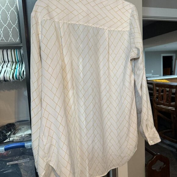 A New Day - button up dress shirt, mustard & cream - Picture 6 of 6